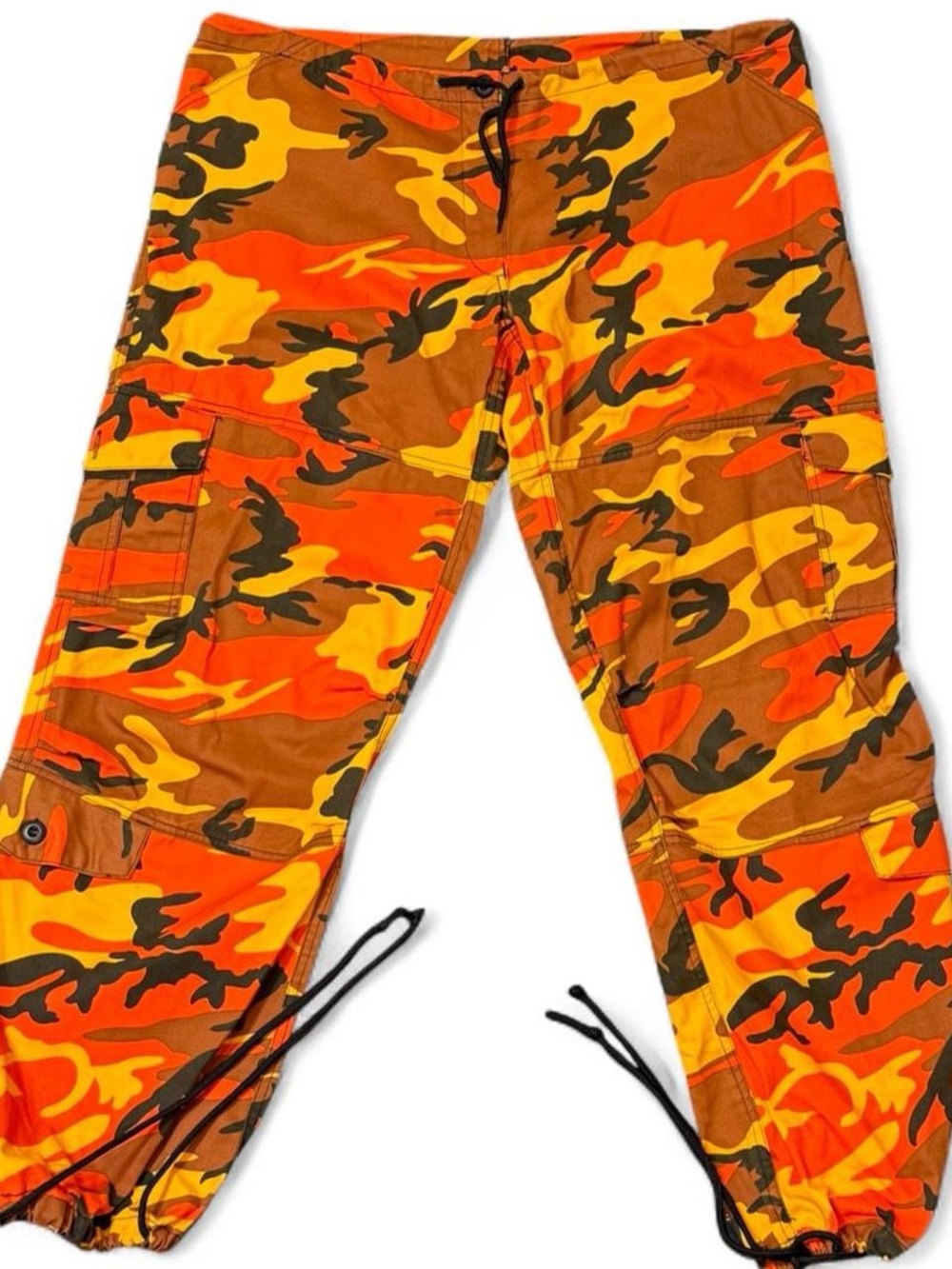 Men's Orange Camo Cargo Pants Rothco